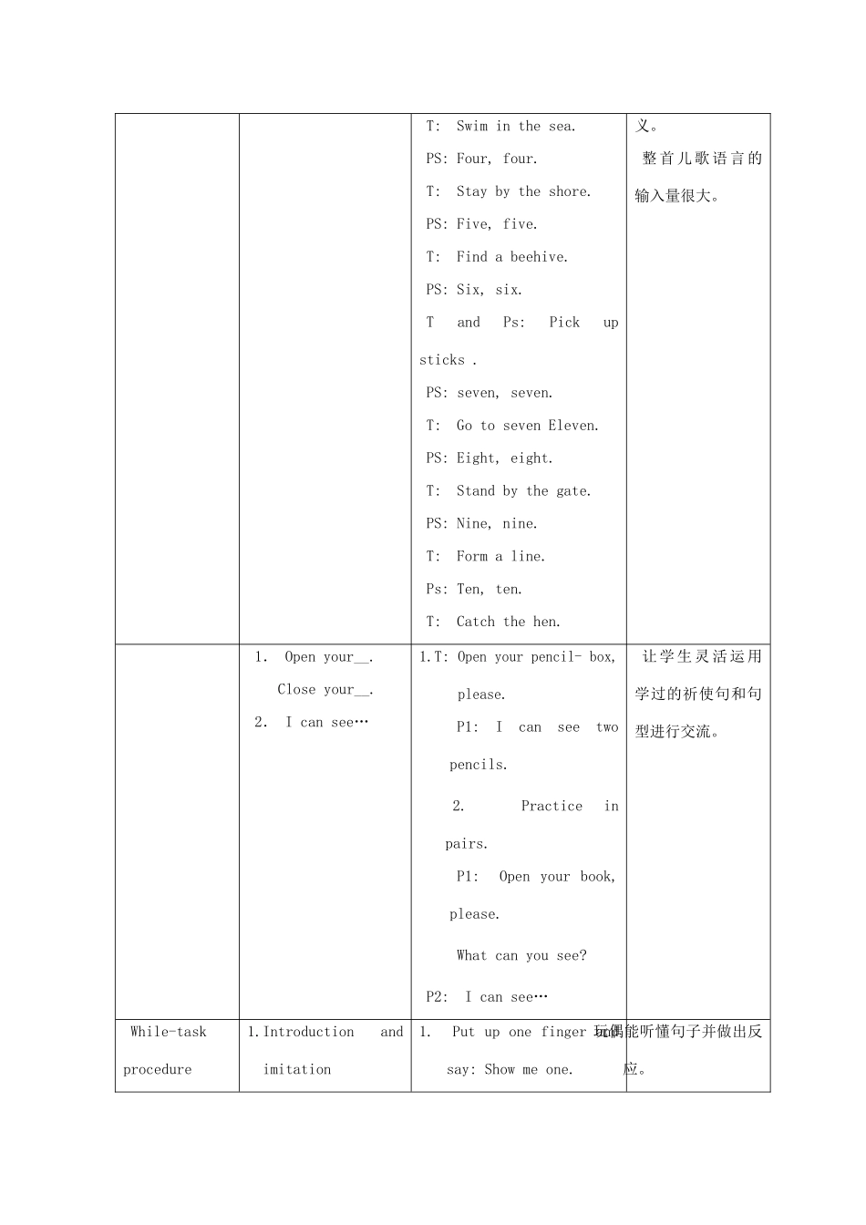 一年级英语上册 Unit 2 Numbers（Period 4）教案 沪教牛津版-沪教牛津版小学一年级上册英语教案_第2页