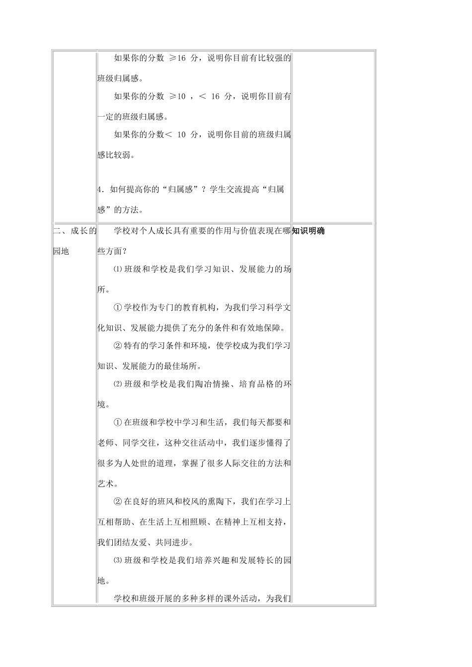 七年级思想品德下册 第1课 大家之家教学设计 教科版教材_第3页