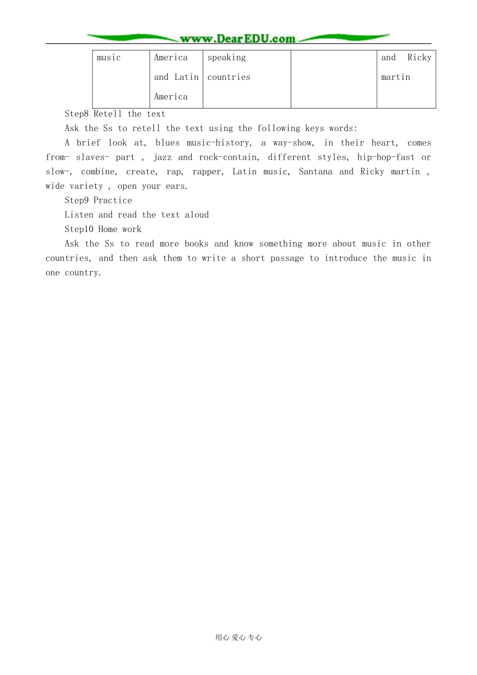 英语旧人教高中第一册上 Unit11 The sounds of the world--Period 2_第3页