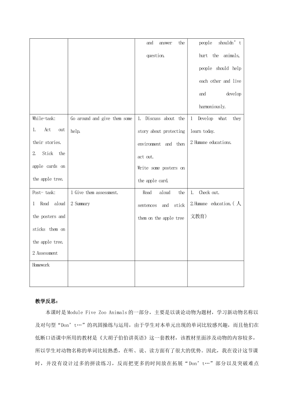 五年级英语上册 Module 5 Unit 13(7)教案 广州版_第3页