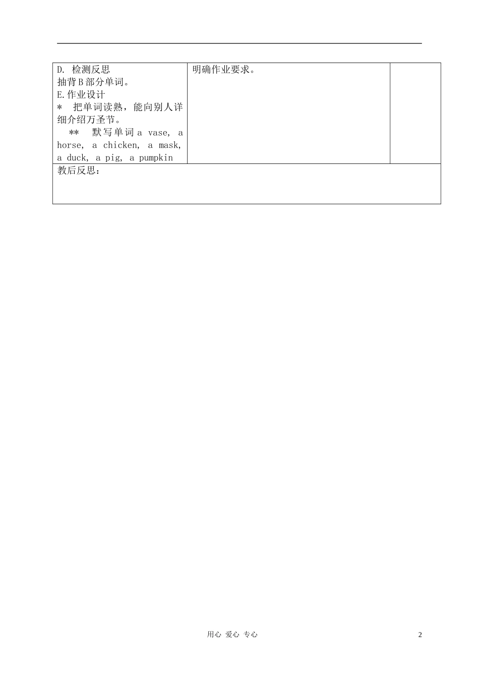 五年级英语上册 Unit 4 Halloween Lesson 2第一课时教案 苏教牛津版_第2页