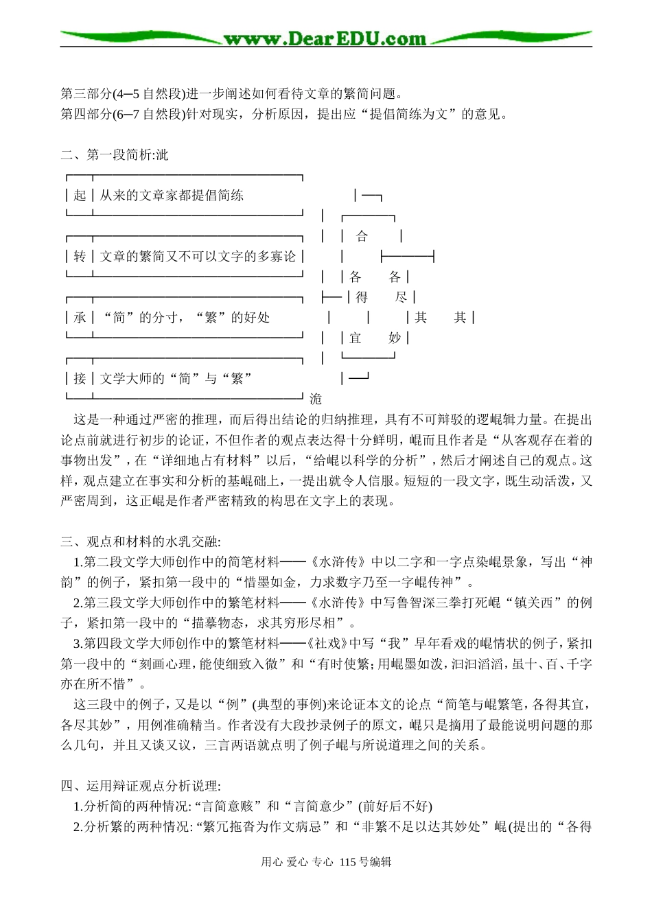 高一语文简笔与繁笔 教案_第3页