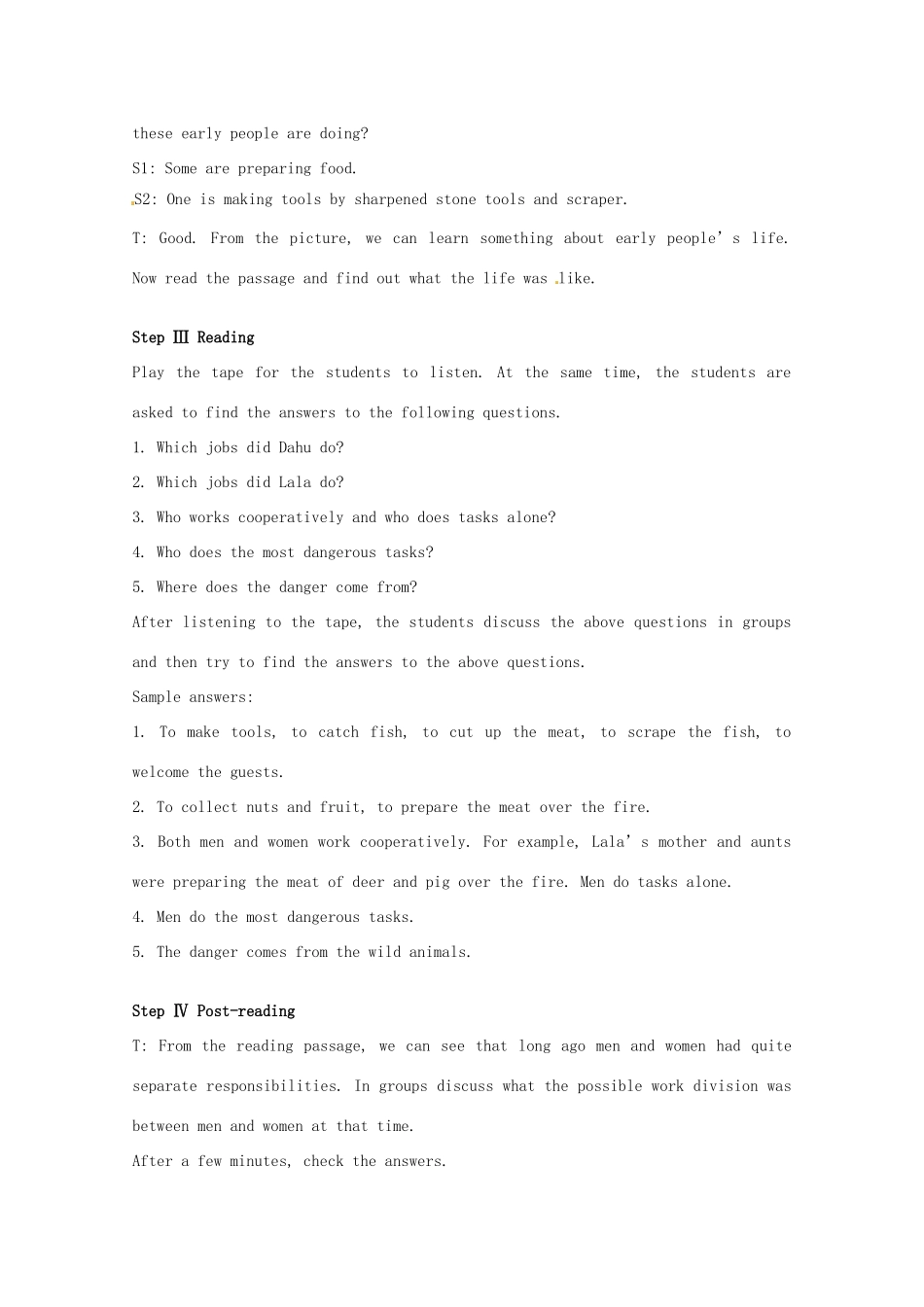 高中英语 Unit5第4课时 The Fourth Period Integrating skills(Ⅰ)教案 新人教版选修8_第2页