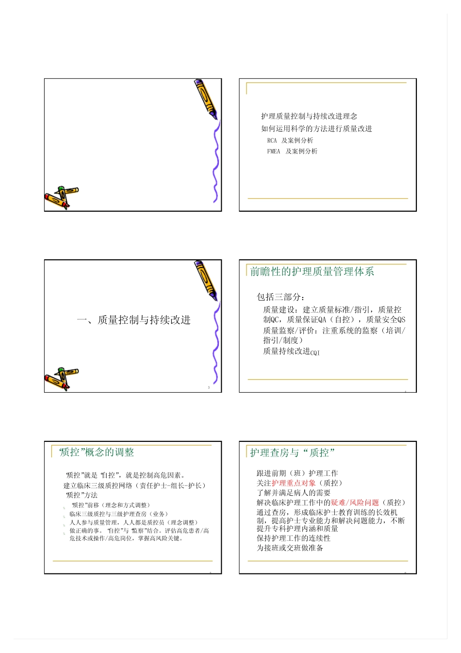 RCA和FMEA在护理质量持续改进中的作用 _第1页