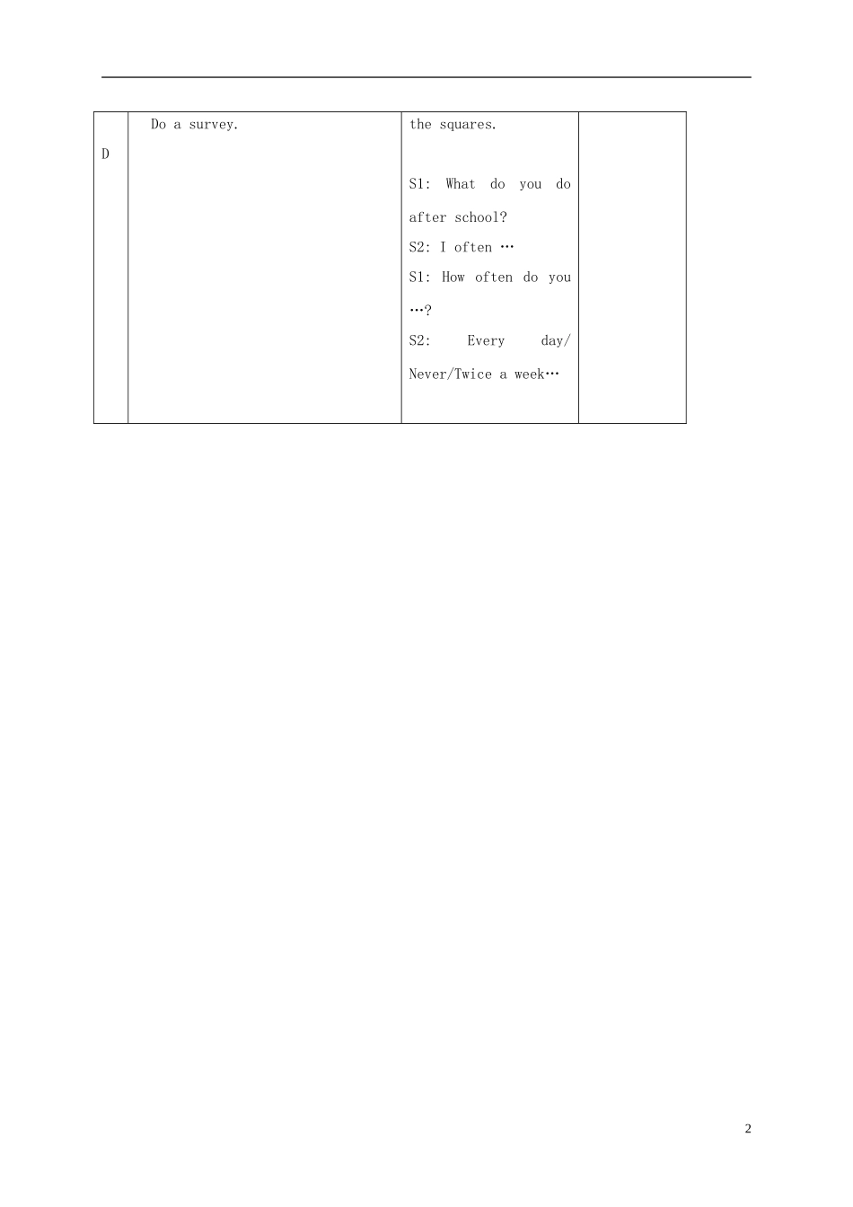 五年级英语下册 unit9 Lesson50教案 人教新起点_第2页