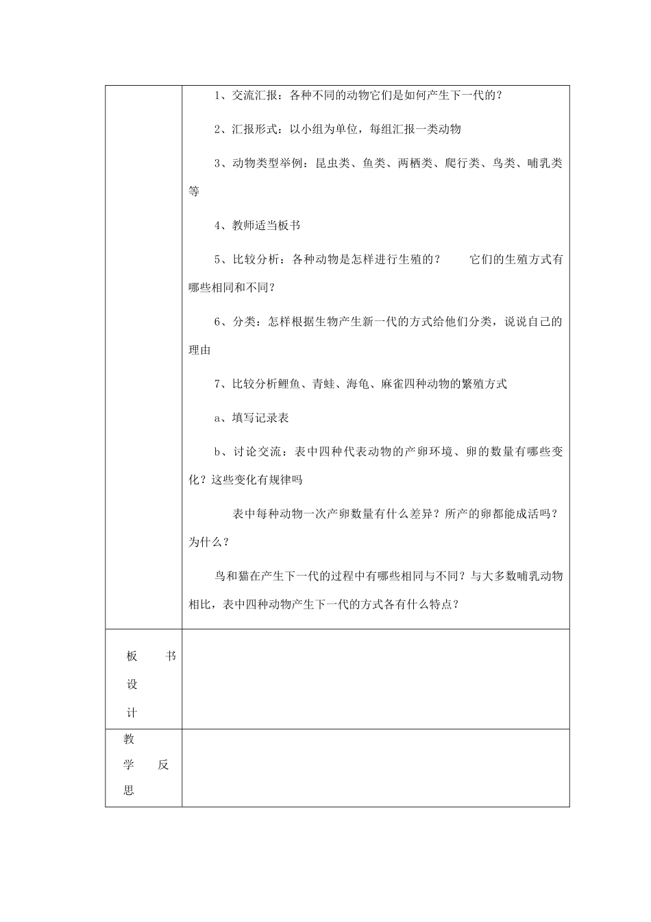 五年级科学下册 第6课《小鸟和小猫》教案 冀教版-冀教版小学五年级下册自然科学教案_第2页