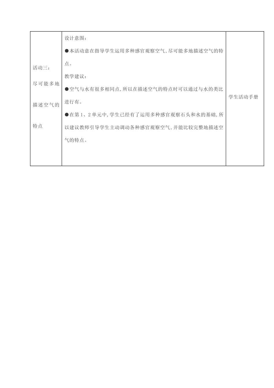 一年级科学下册 第三单元 空气 第9课 空气是什么样的教案 苏教版-苏教版小学一年级下册自然科学教案_第3页