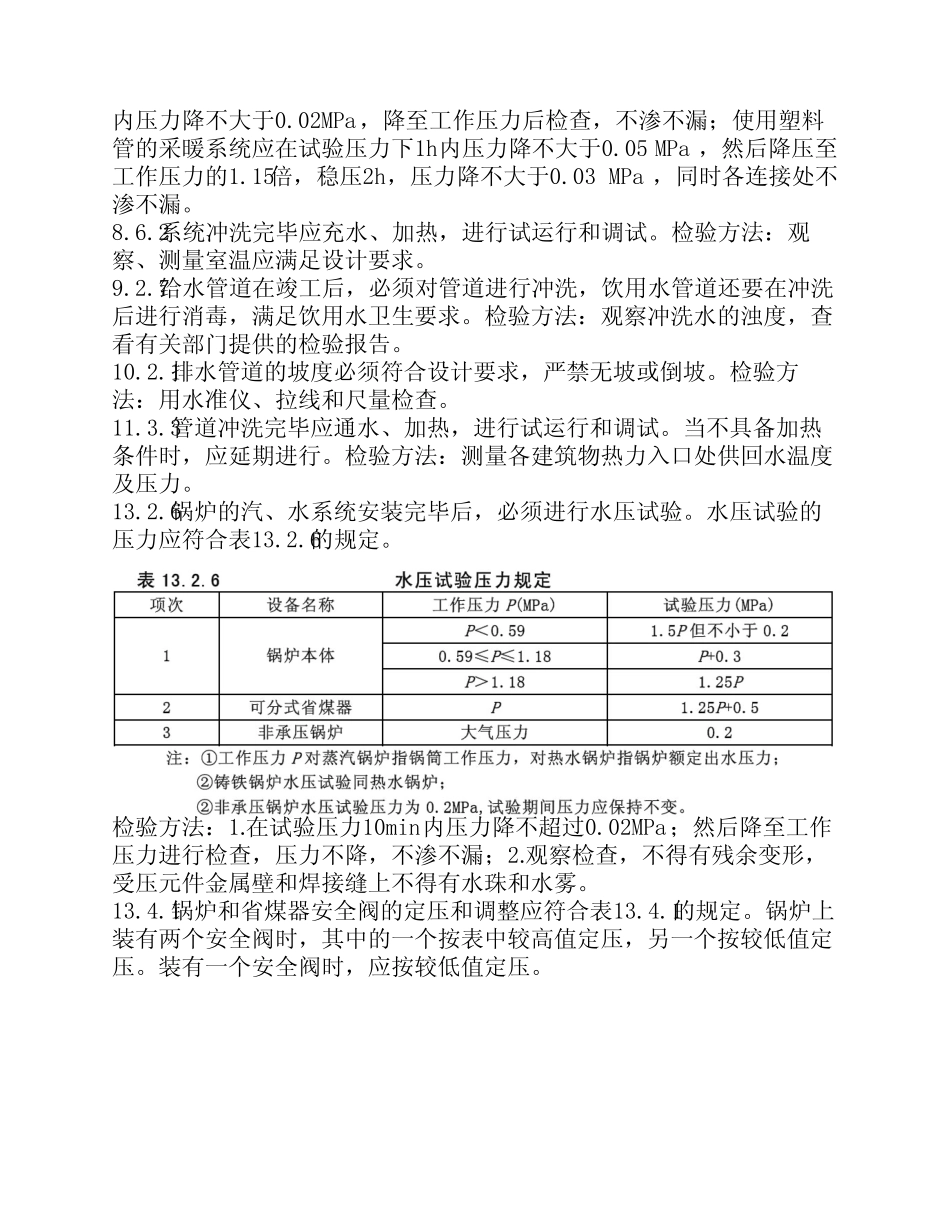 GB50242-2002建筑给水排水及采暖工 程施工质量验收规范强条 _第2页