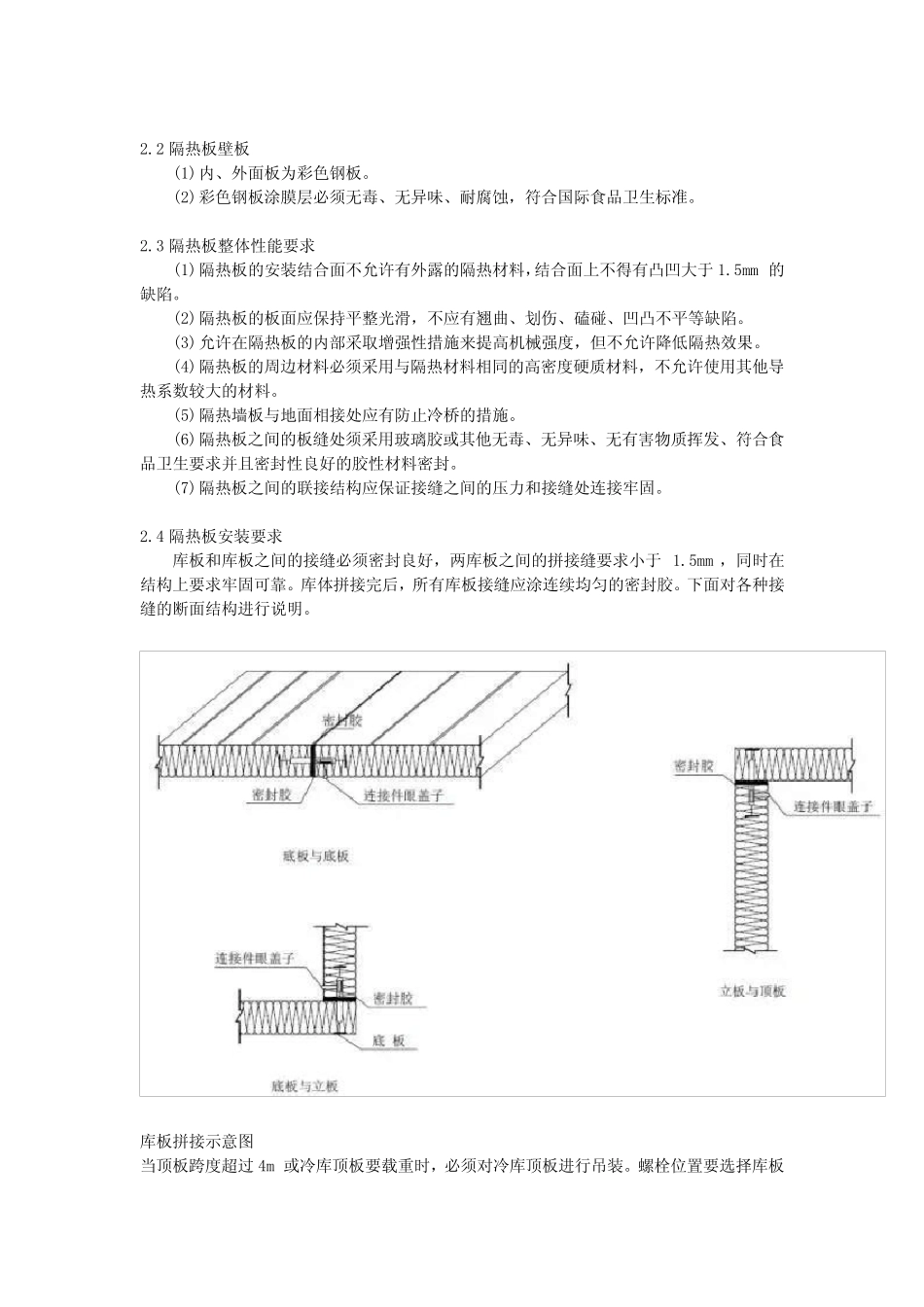 冷库安装施工标准 冷库安装施工标准 _第2页