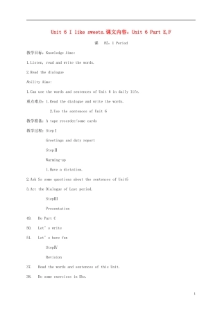 五年级英语上册 Unit 6(4)教案 湘少版