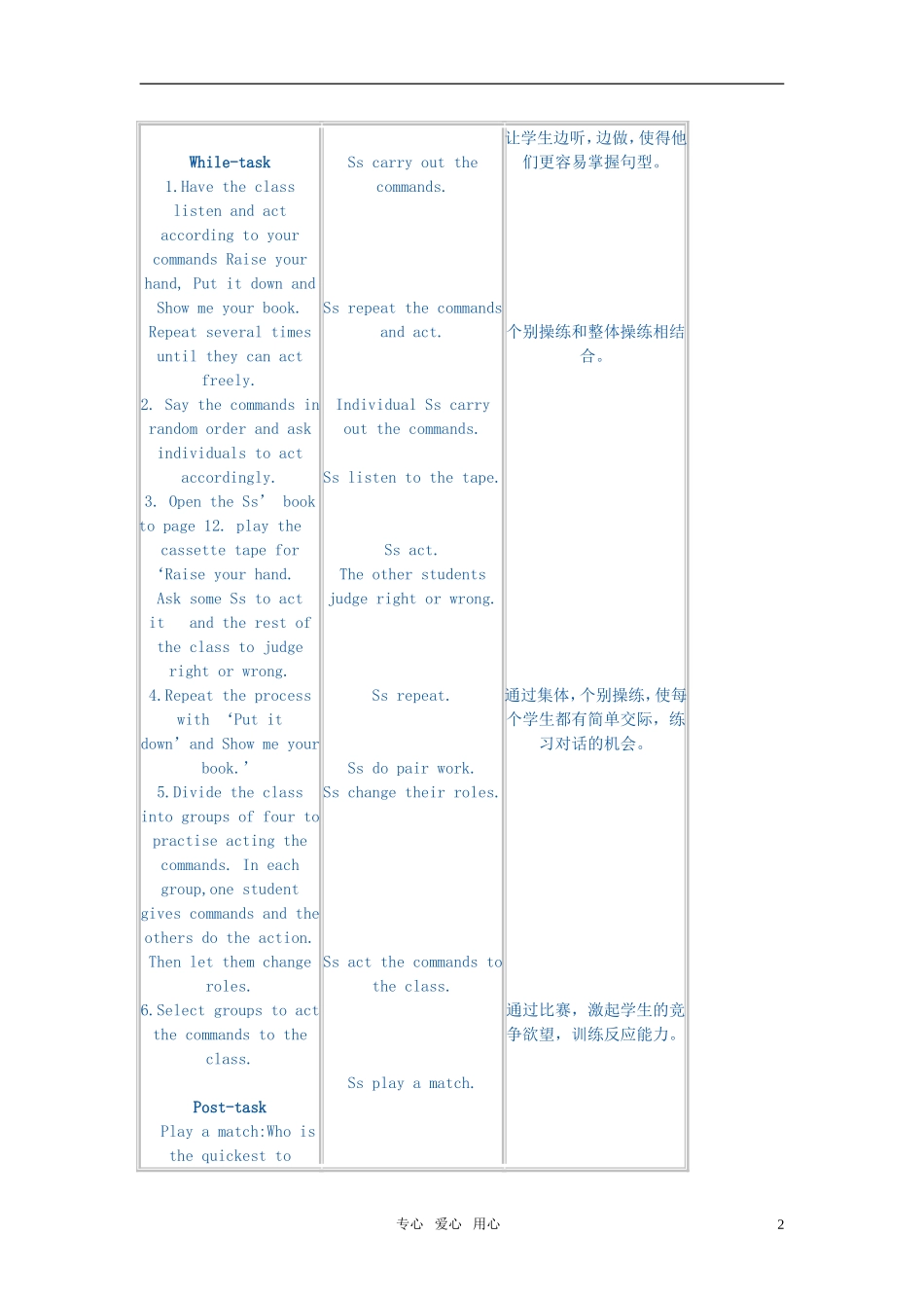 小学英语 1A Unit 3 My abilities教案 牛津版_第2页
