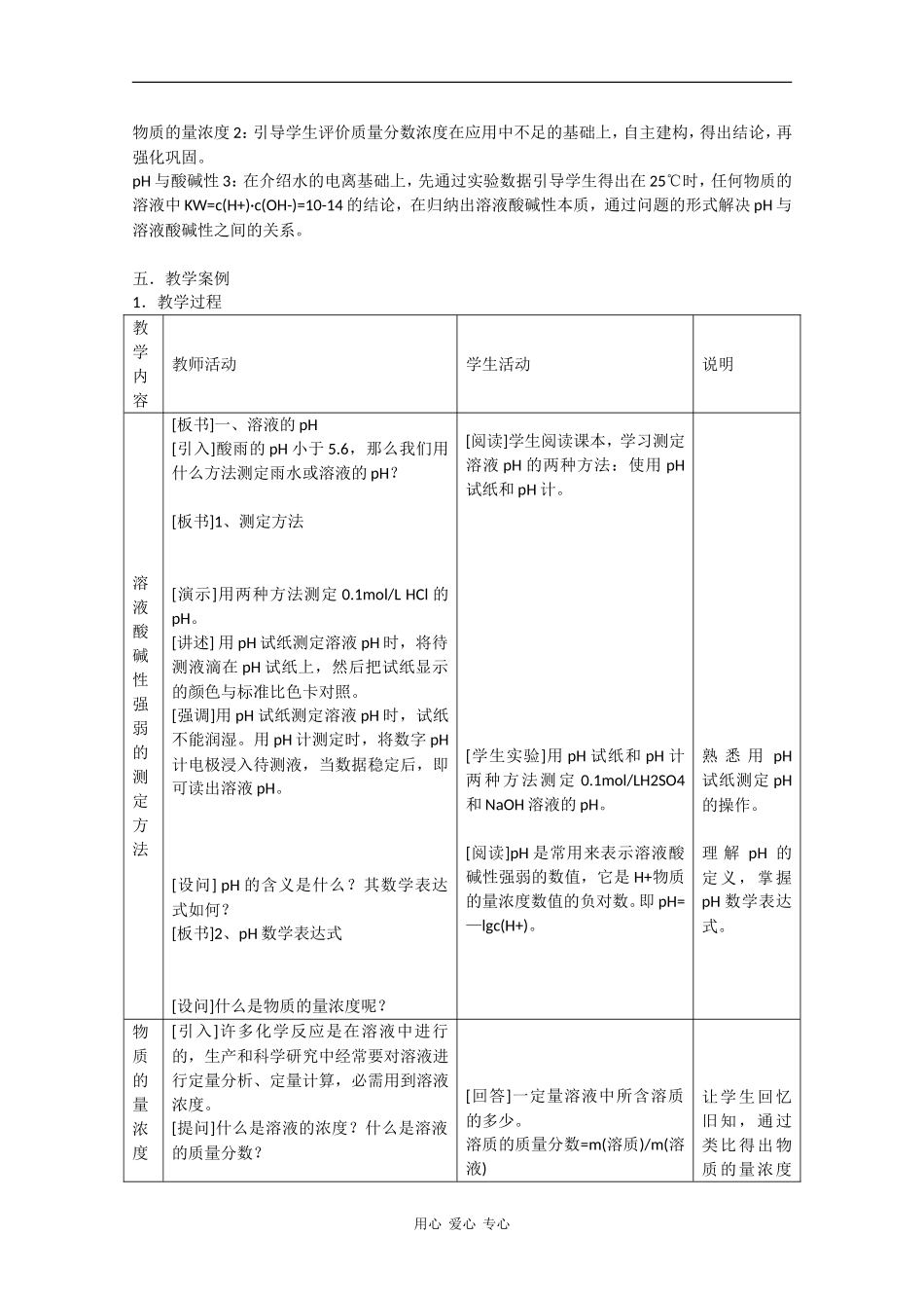 高一化学：5.2《认识物质的量浓度》教案（第1课时）沪科版_第2页