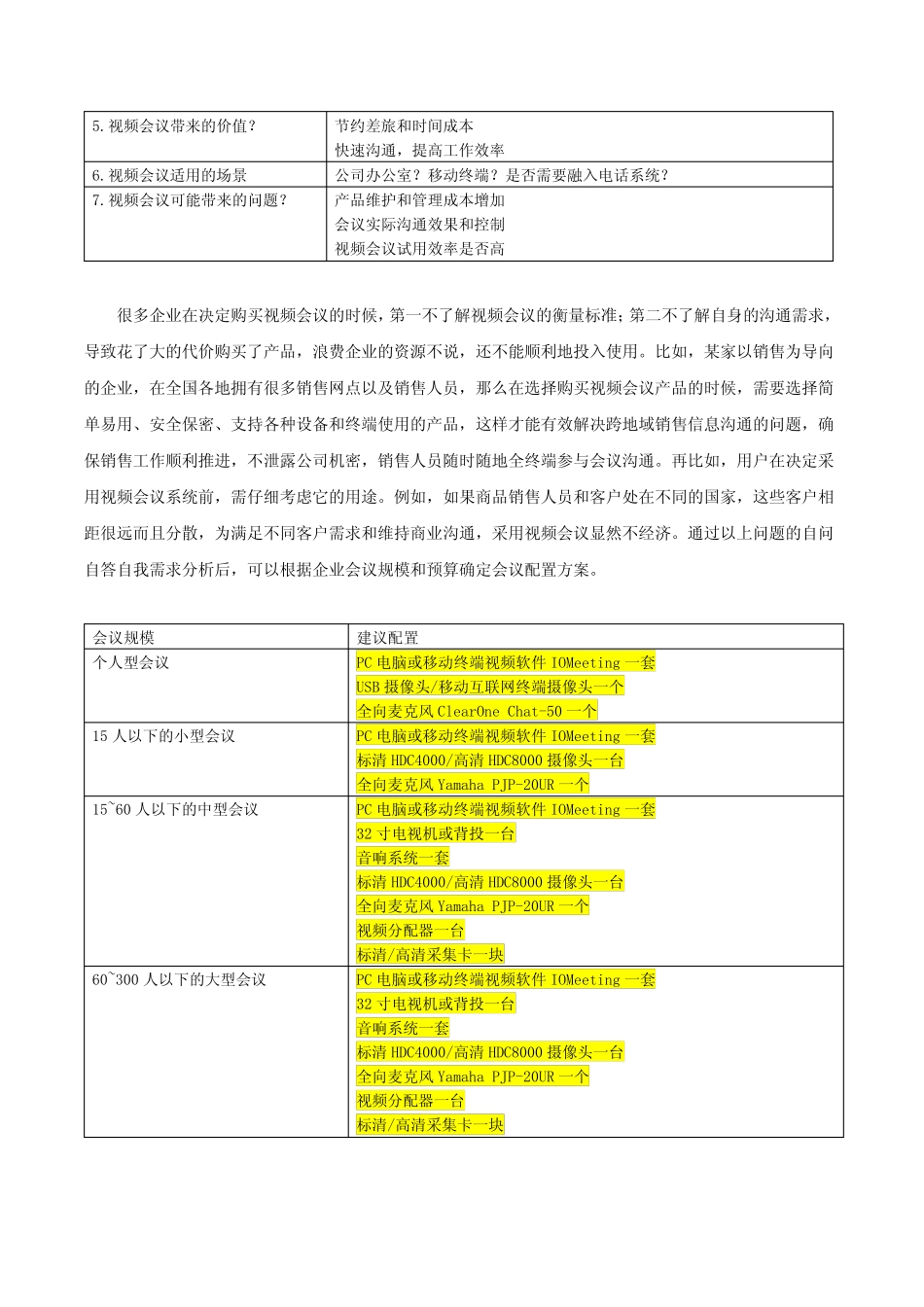 (完整)六大步骤——确定企业最合适的视频会议方案_第2页