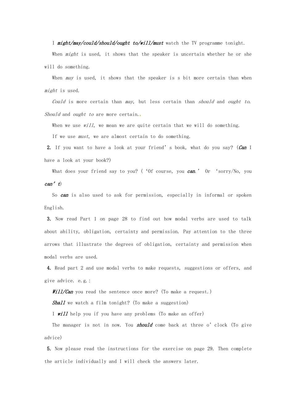 湖南省蓝山二中高中英语《unit2 Grammar and usage》教案 牛津版必修4_第2页