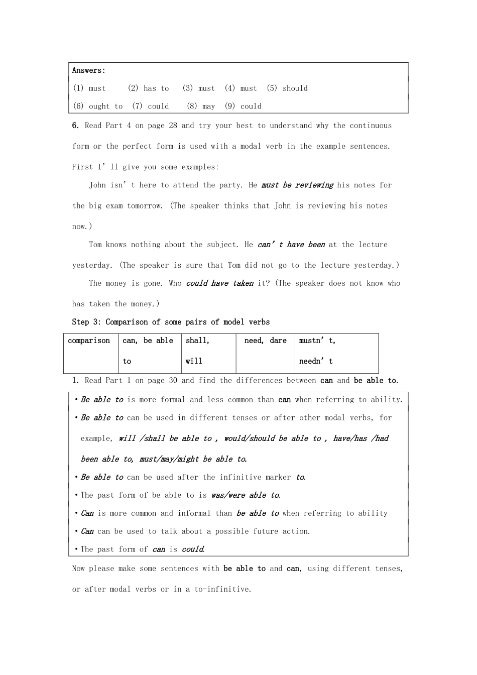 湖南省蓝山二中高中英语《unit2 Grammar and usage》教案 牛津版必修4_第3页