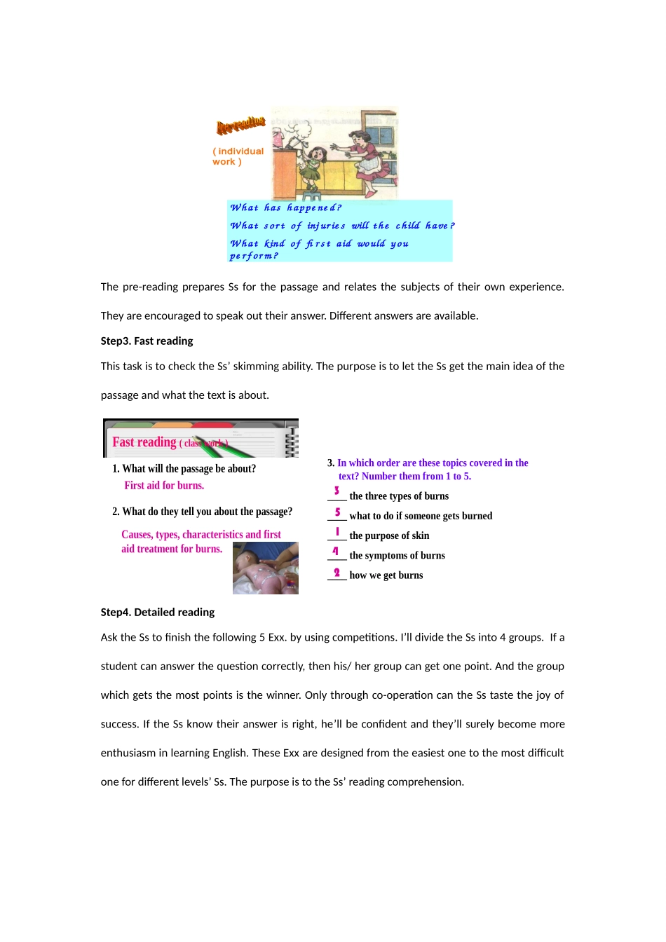 高二英语 Unit5《First Aid for Burns》说课稿_第3页