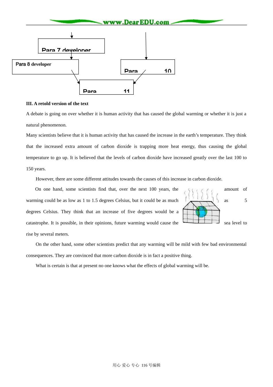 高中英语Unit 4 Global warming A text structure analysis of THE EATH IS BECOMING WARMER—BUT DOES IT MATTER_第2页