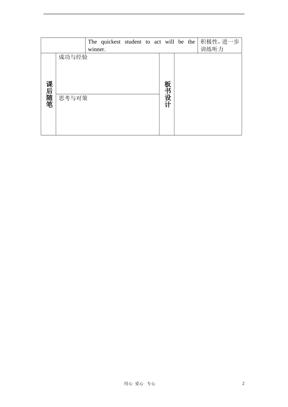 一年级英语上册 Unit 3 My abilities（Period One）教案 沪教牛津版_第2页
