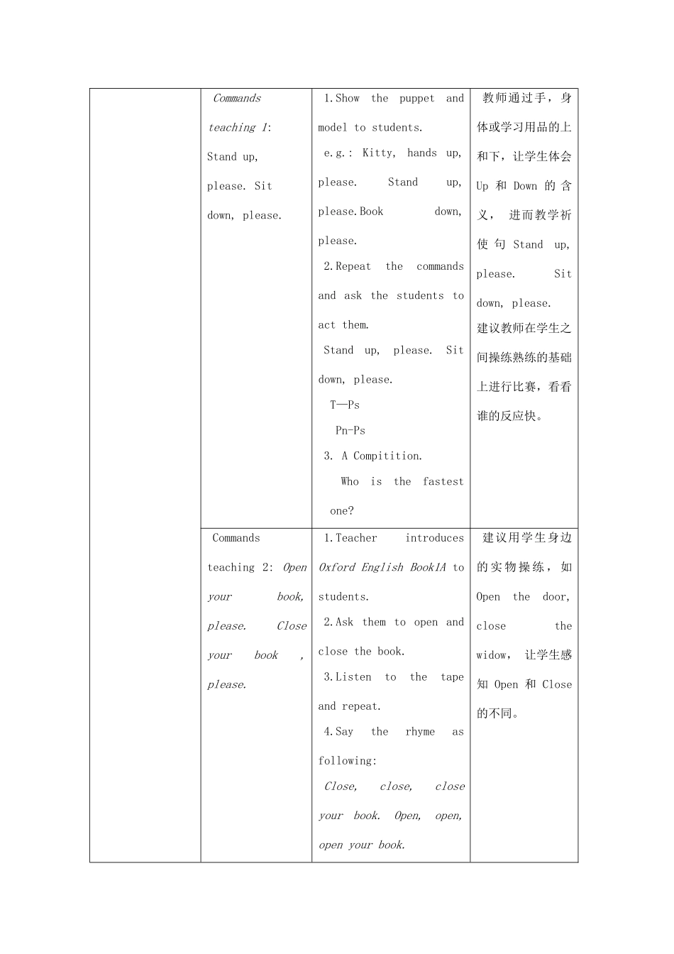 一年级英语上册 Unit 1 My classroom（第二课时）教案 沪教牛津版-沪教牛津版小学一年级上册英语教案_第3页
