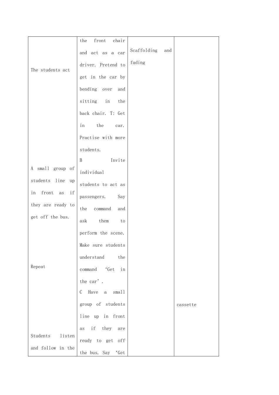 二年级英语上册 Unit4 period1教案 沪教牛津版_第3页