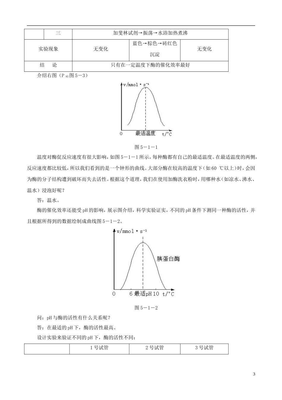 2014届高一生物 降低化学反应活化能的酶 第3课时示范教案 新人教版_第3页