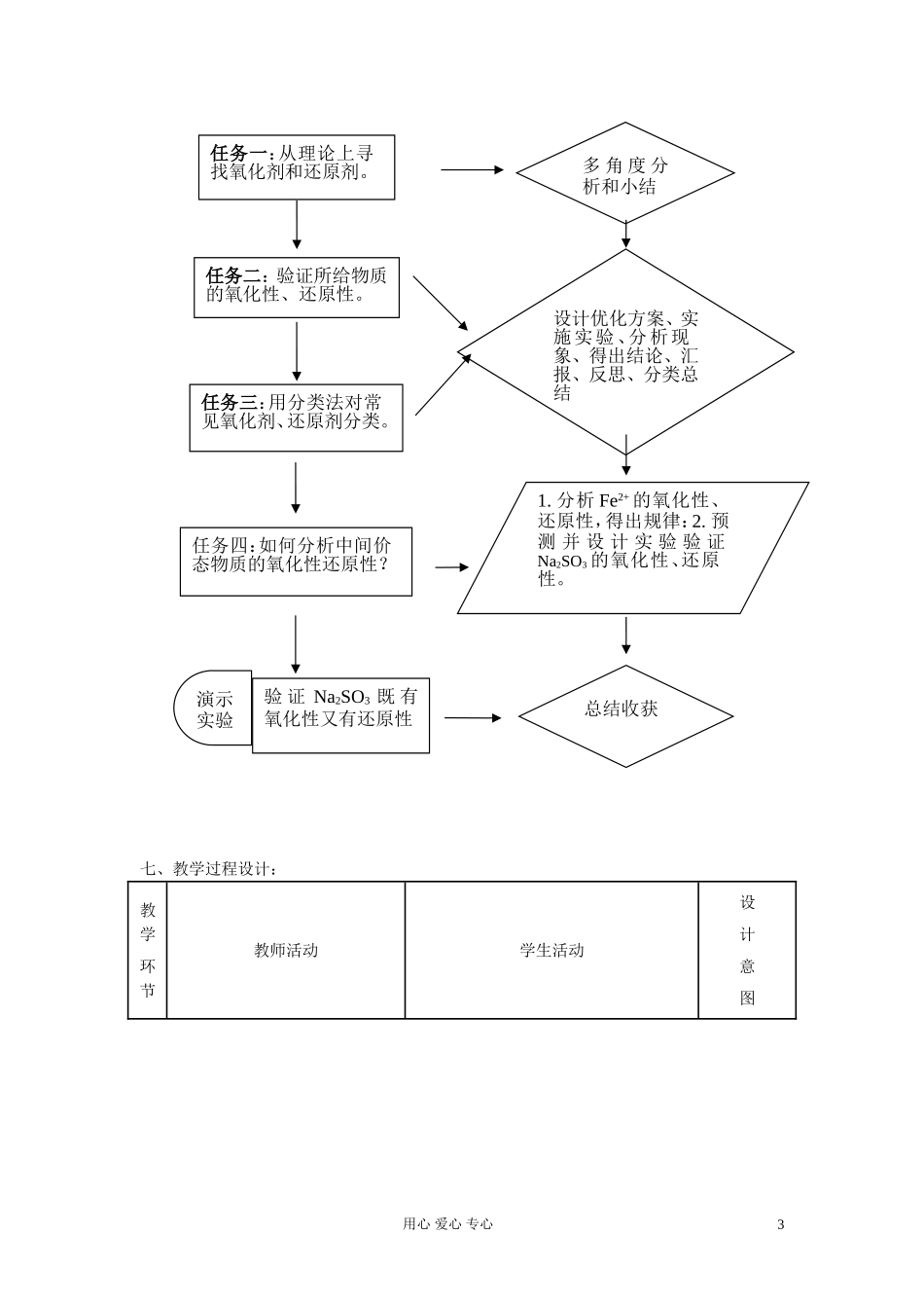 云南省怒江州民族中学高一化学《氧化剂和还原剂》教案_第3页