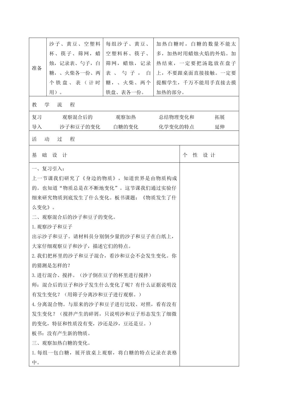 六年级科学下册 物质发生了什么变化5教案 教科版_第2页