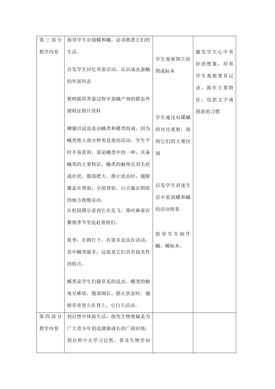 六年级科学上册 第五单元 科学考察 19 动物的考察教案 首师大版-首师大版小学六年级上册自然科学教案_第3页