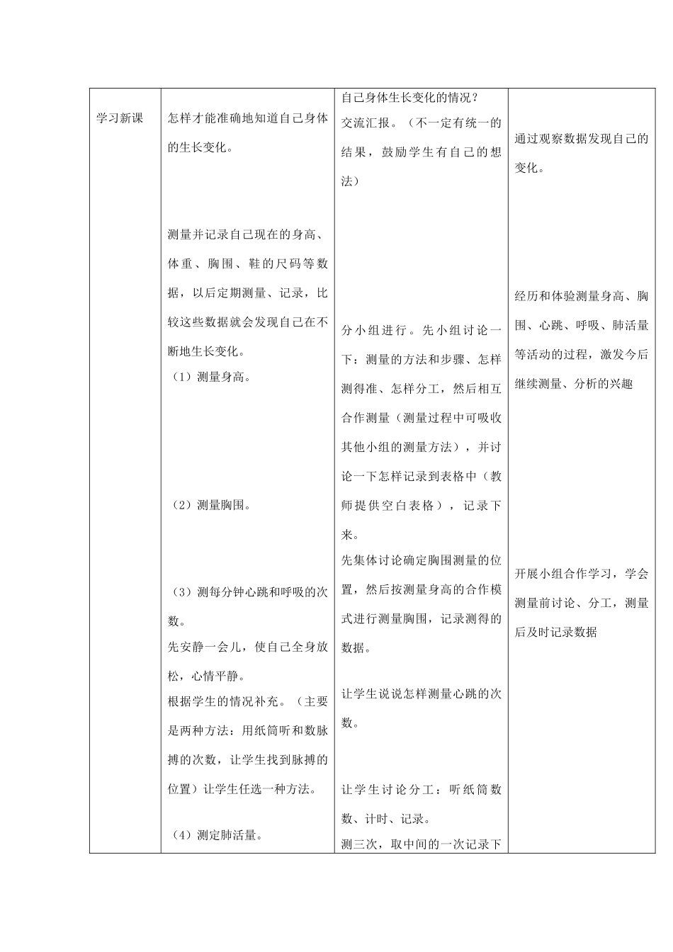 六年级科学上册 第一单元《人体的秘密》2 我们的生长发育第2课时教案 首师大版-首师大版小学六年级上册自然科学教案_第2页