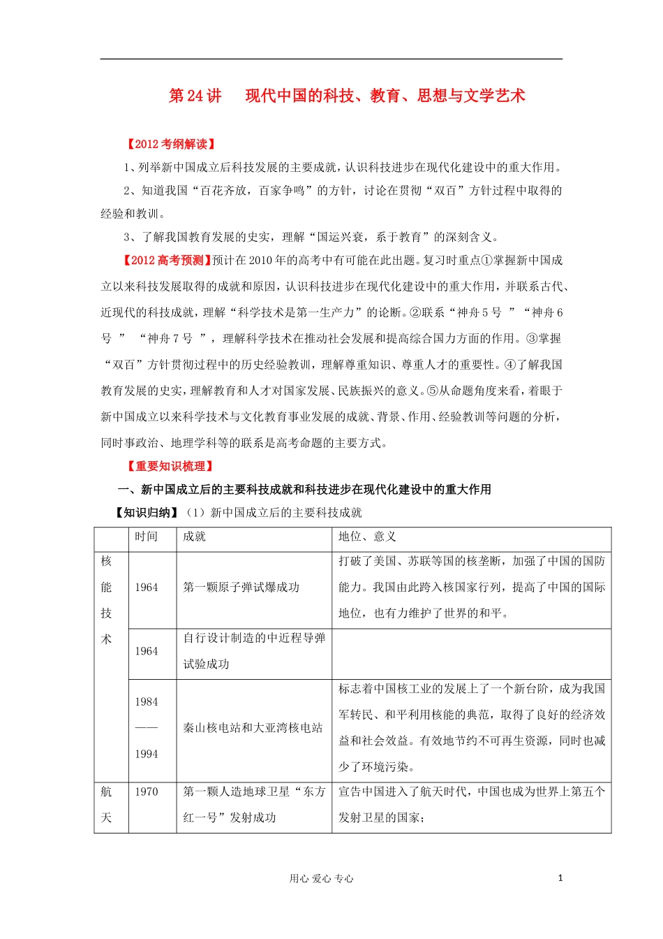 2012届高考历史重点知识梳理复习教案16_第1页
