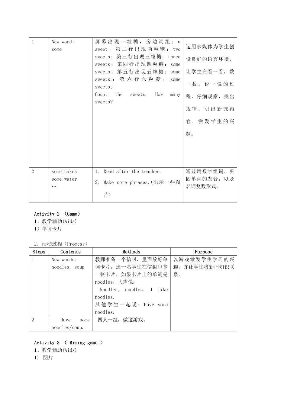 二年级英语上册 Unit2 A snack bar（4-6）教案 沪教牛津版_第3页