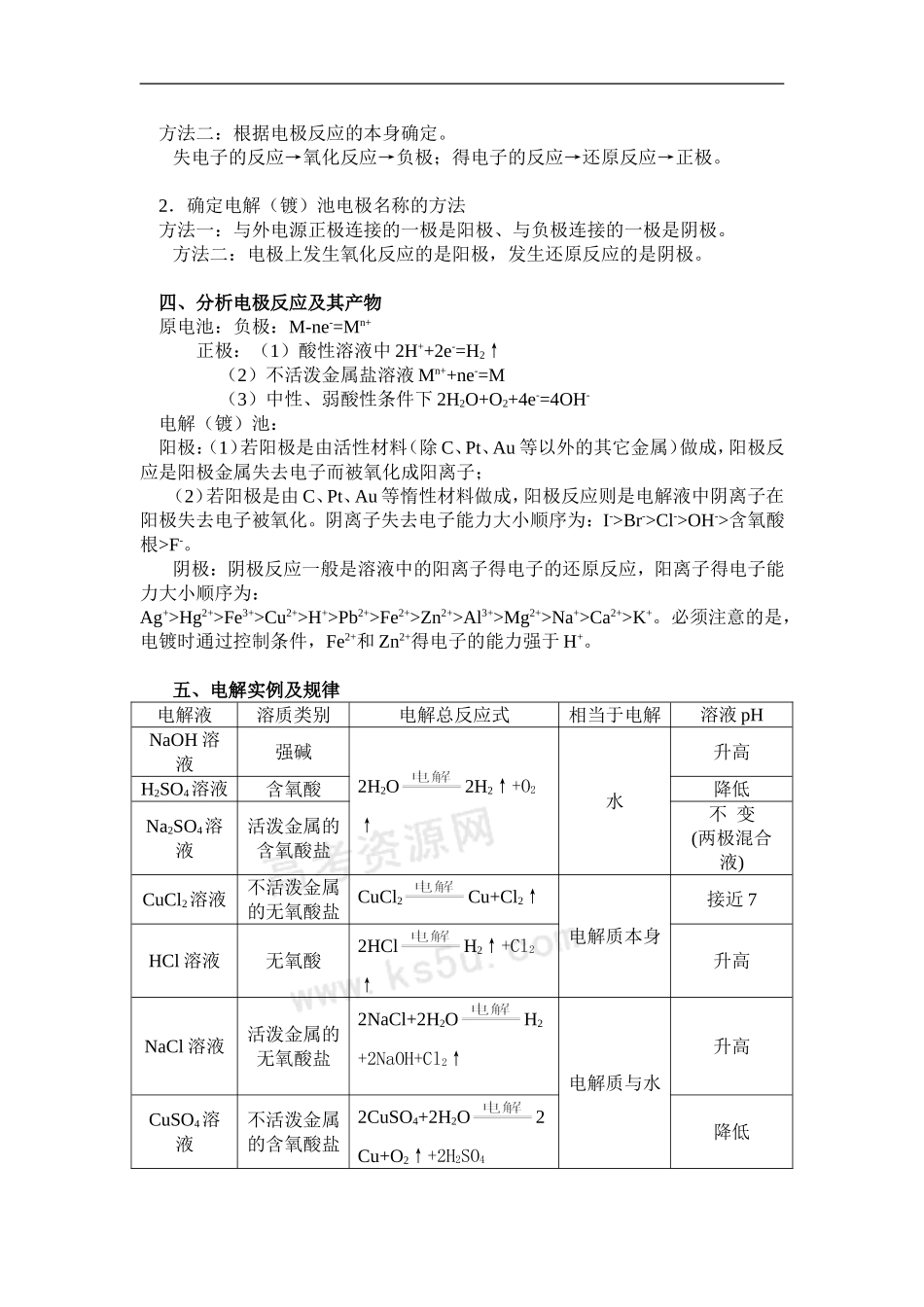 2009届高三化学二轮复习教案14：电化学_第2页