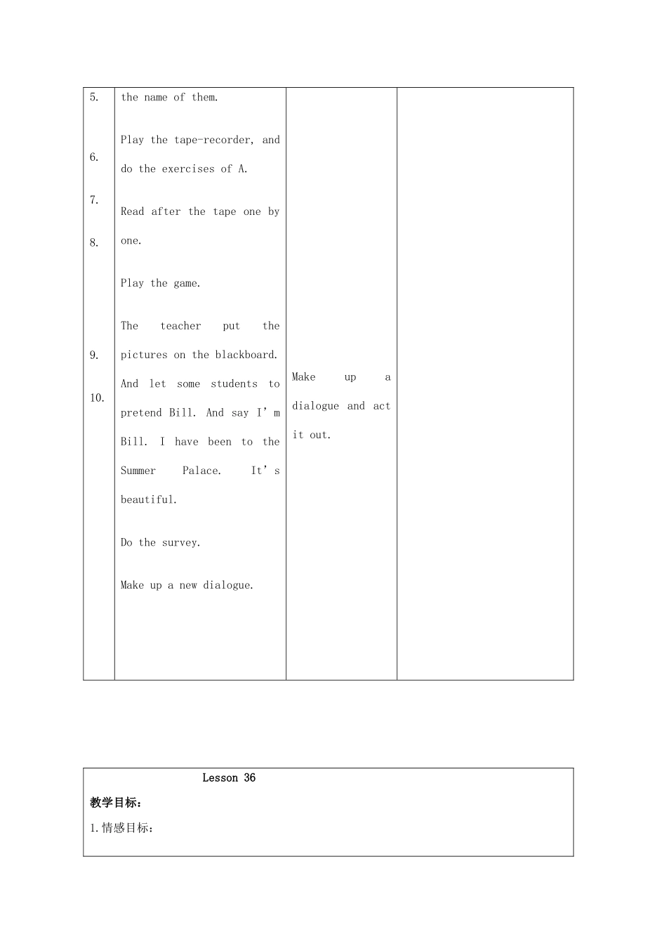 二年级英语上册 unit6 Lesson35-Lesson36教案 人教新起点_第2页