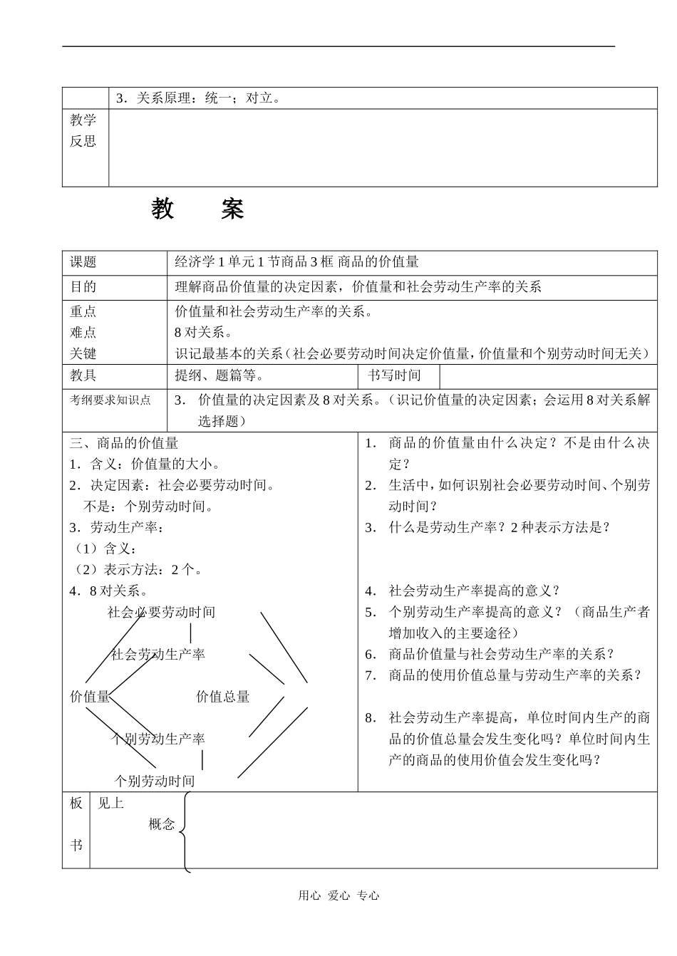 高中政治经济学教案全集_第3页