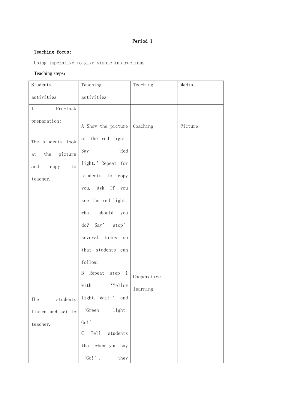 二年级英语上册 Unit5 period1教案 沪教牛津版_第2页