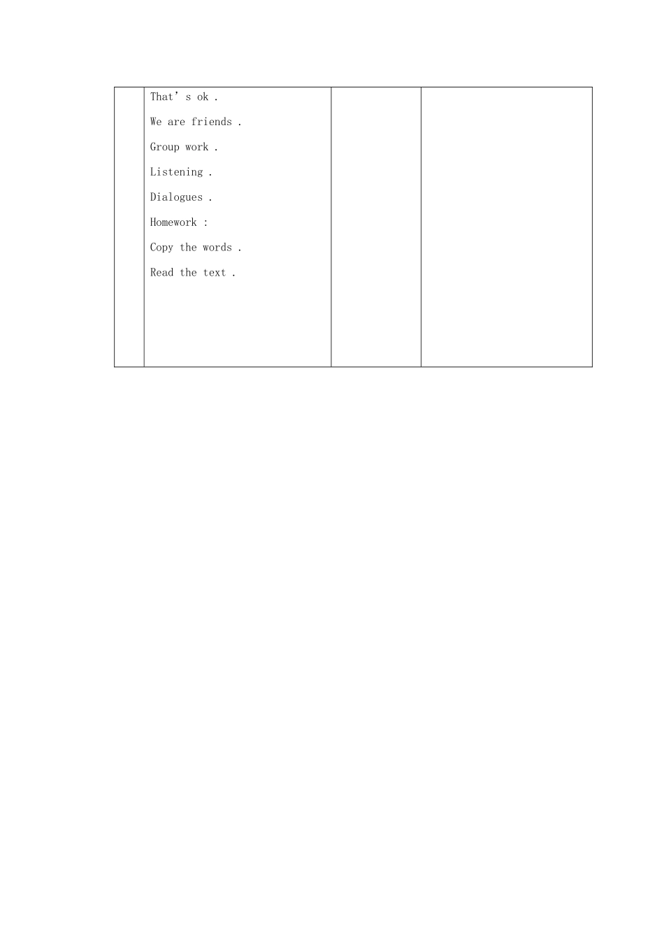 二年级英语上册 Unit 2 Friends（Lesson12）教案 人教新起点-人教新起点小学二年级上册英语教案_第3页