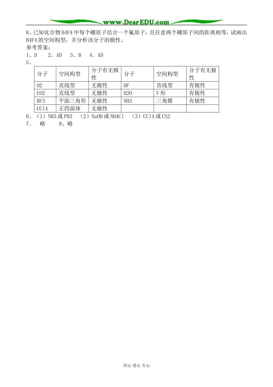 新人教版高中化学选修3分子的性质1_第3页