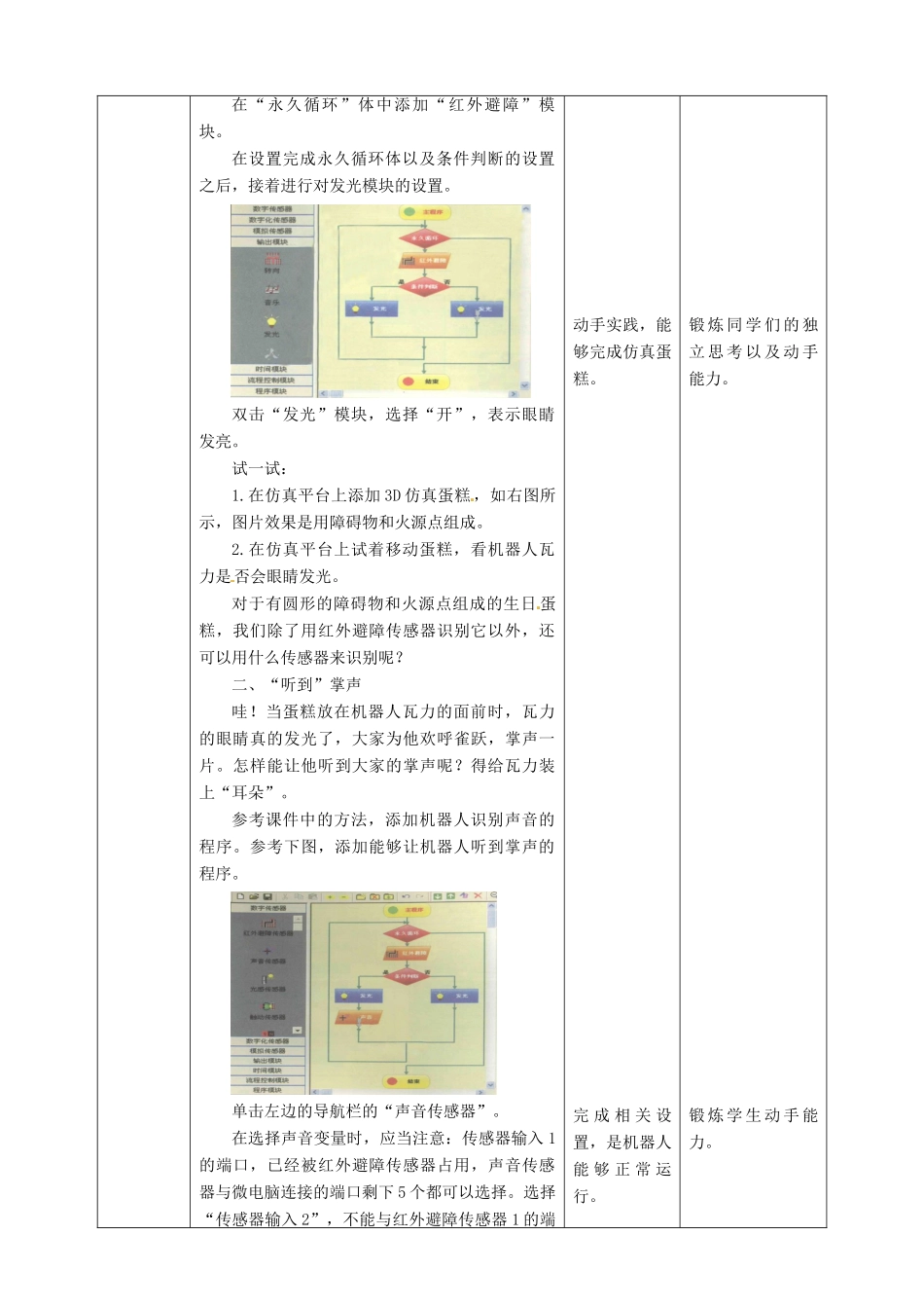六年级信息技术上册 第10课 机器人生日表演教案 粤教版-粤教版小学六年级上册信息技术教案_第2页