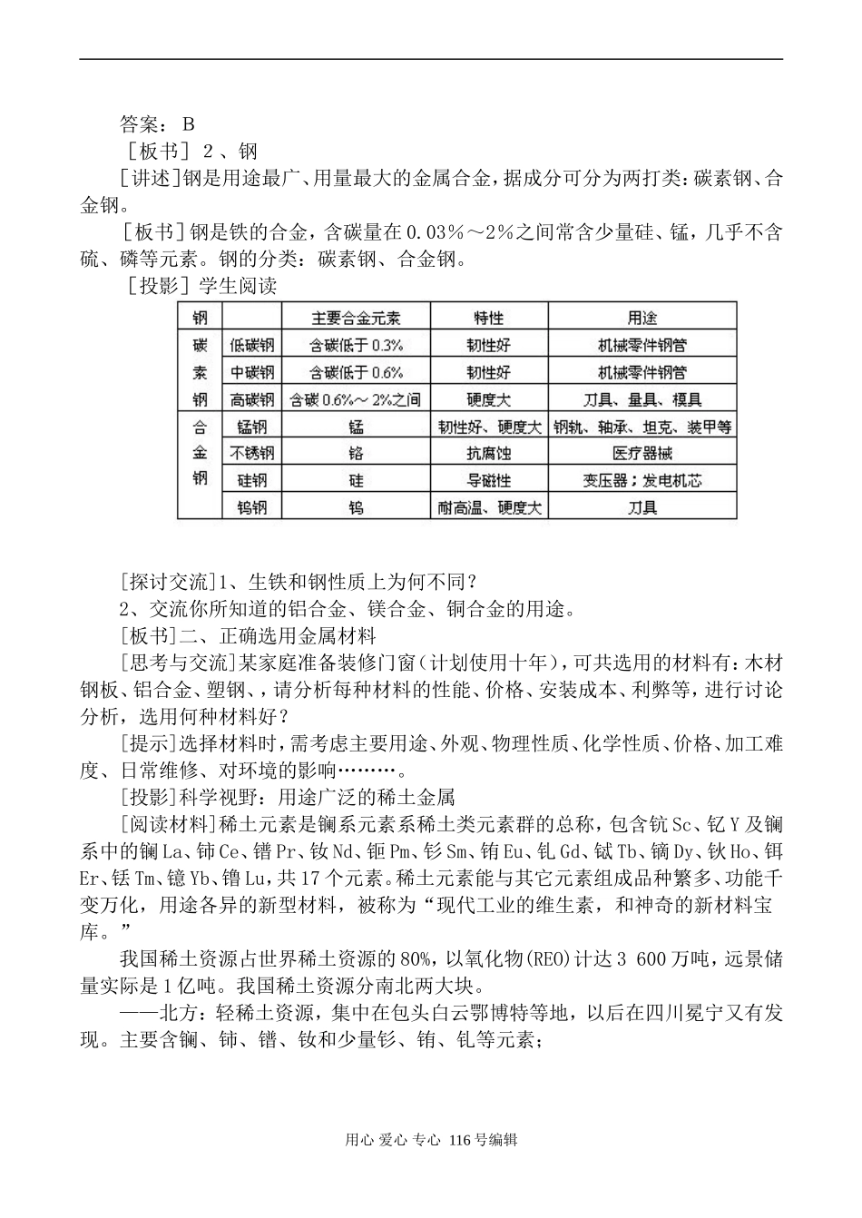 新人教必修1高中化学用途广泛的金属材料_第2页