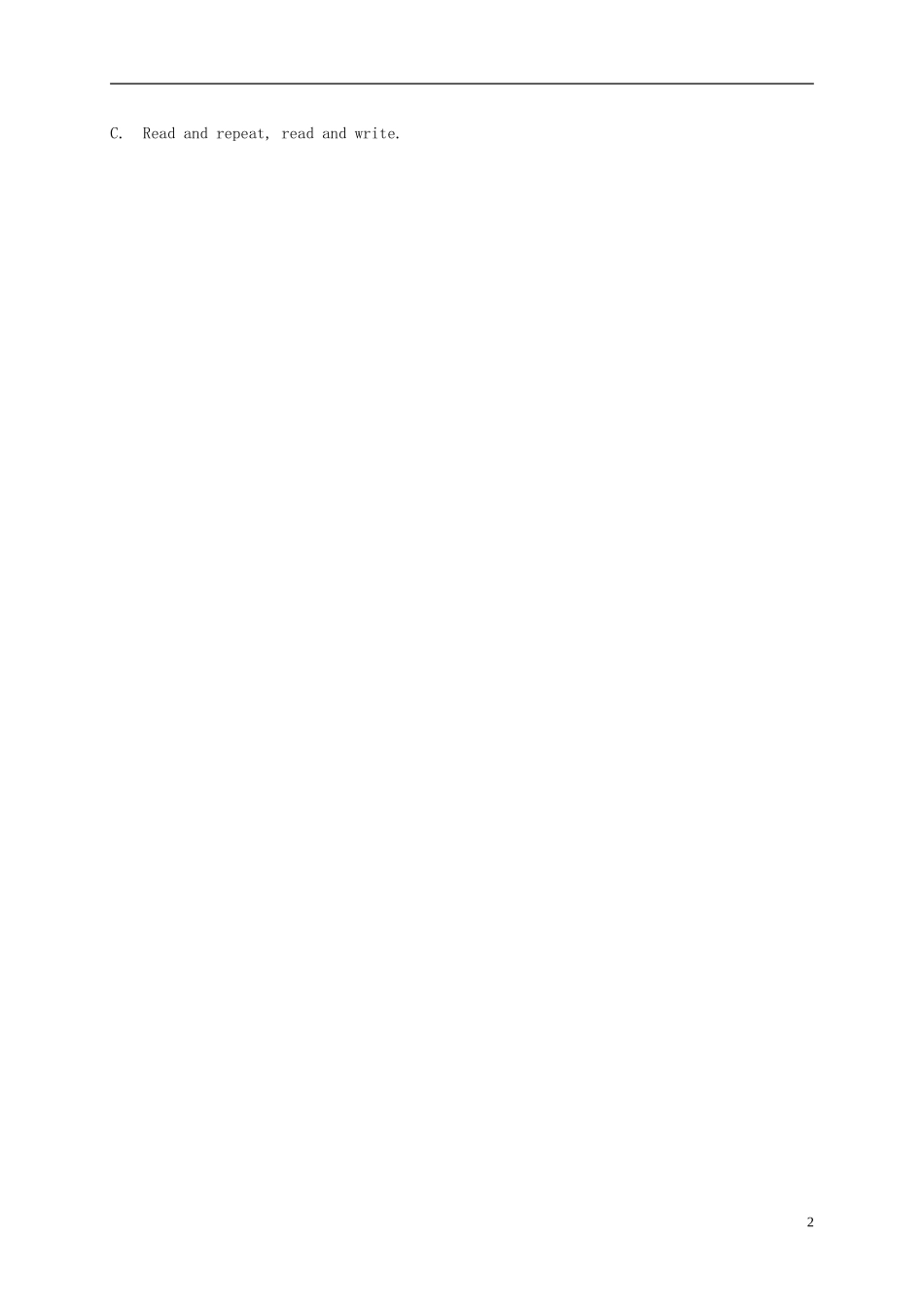 五年级英语下册 Module 1 Unit 1(6)教案 外研版_第2页