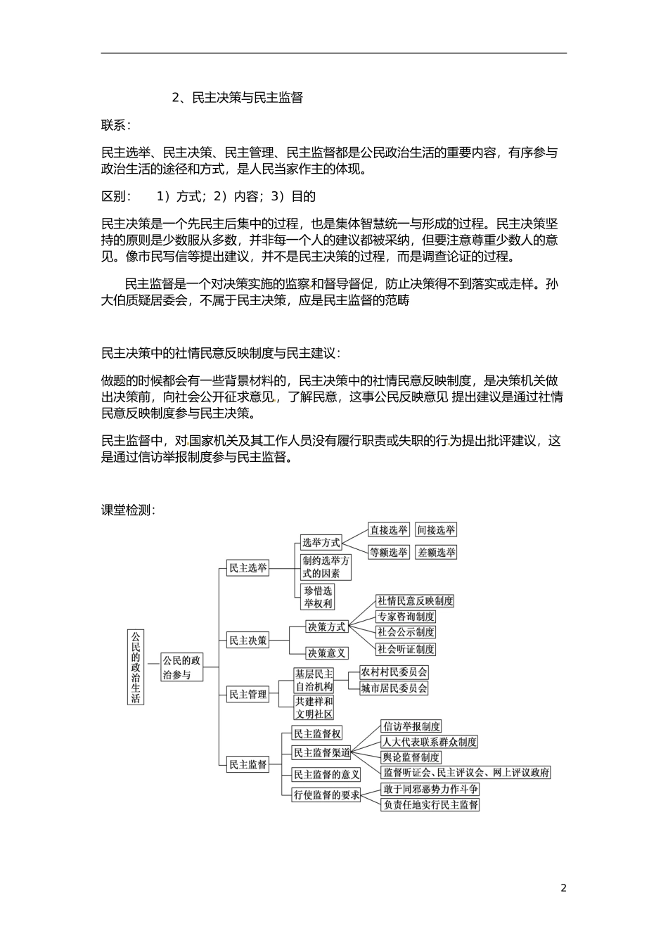 湖南省怀化市溆浦县第三中学高中政治 2 2我国公民的政治参与教案_第2页