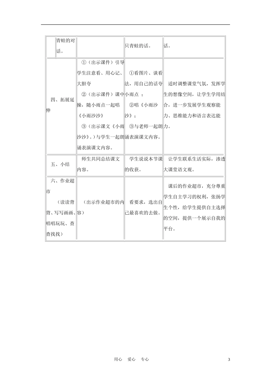 二年级语文上册 小雨点 1教案 西师大版_第3页