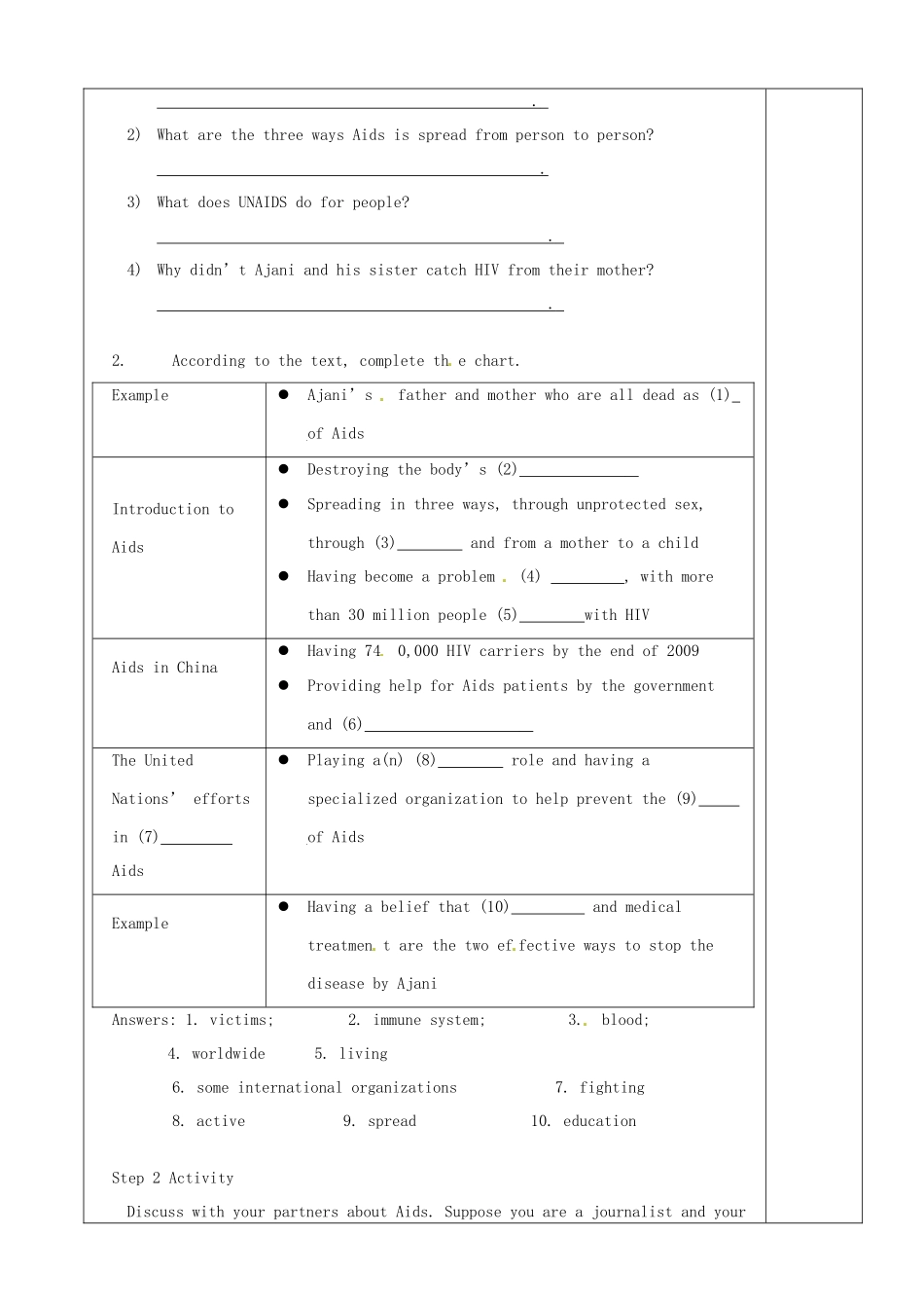 湖南省长沙县实验中学高考英语 M10Unit 3 Protecting ourselves 新人教版选修10_第2页