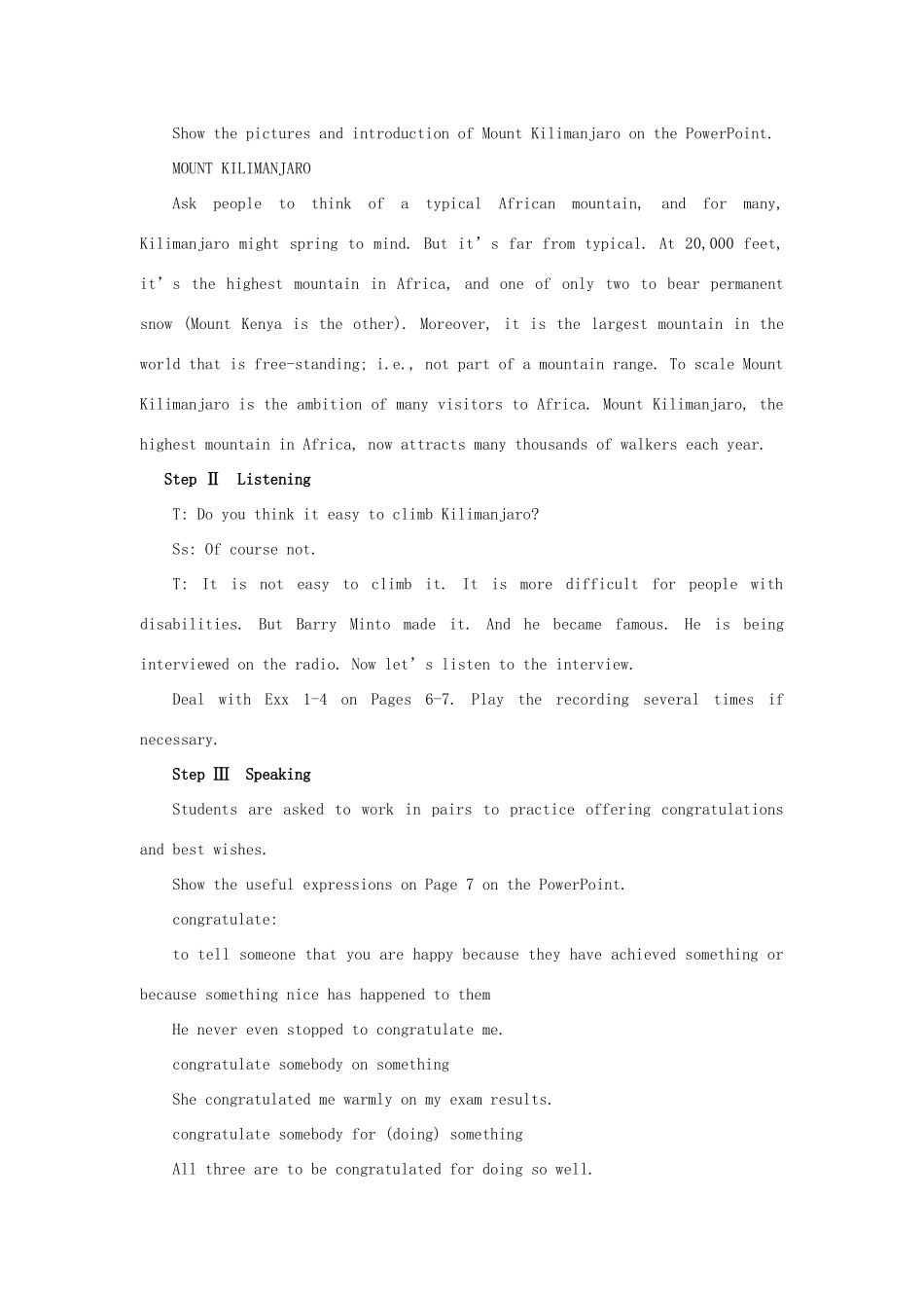 云南省陇川县第一中学高中英语《Unit 1 Living well》语言技巧教案 新人教版选修7_第2页