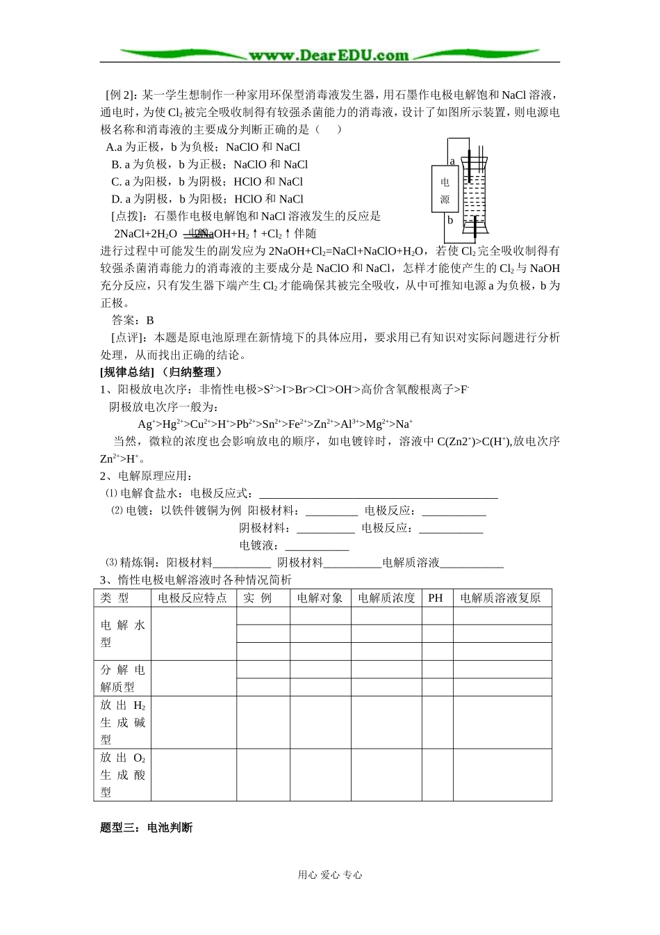2008年高考化学小专题教案： 电化学_第2页