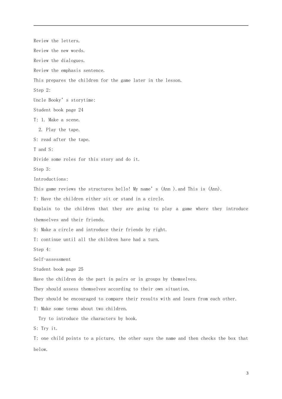 二年级英语上册 Unit2 Lesson5-6教案 北师大版_第3页