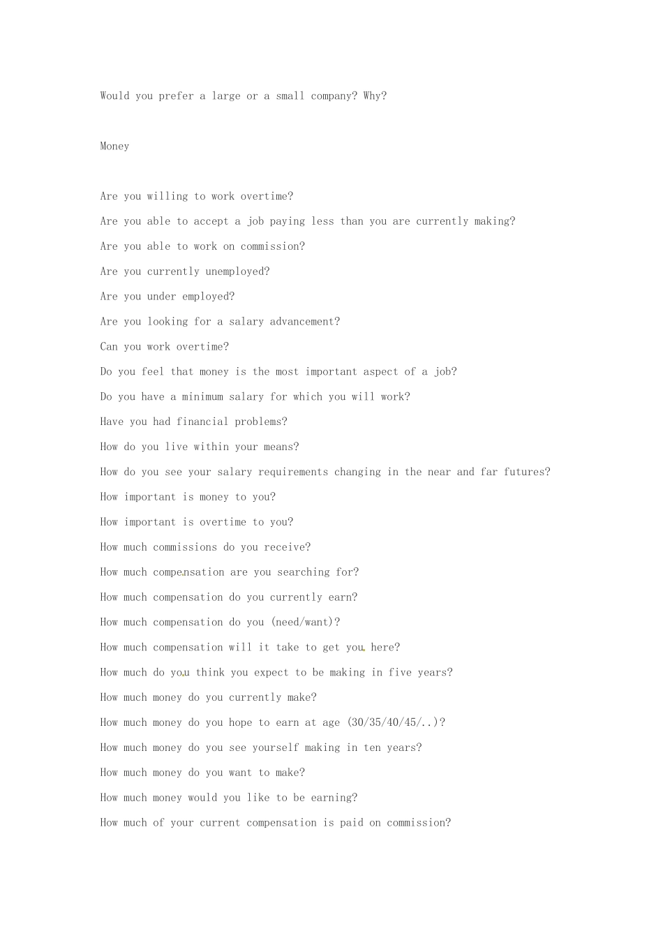 2014年秋高中英语 Module 2 A Job Worth Doing Interview Questions训练 外研版必修5_第3页