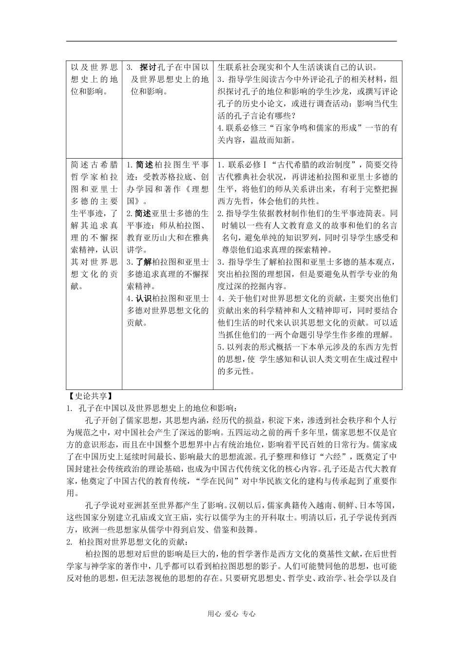 2010届高三历史一轮简约版教案：中外历史人物评说_第3页