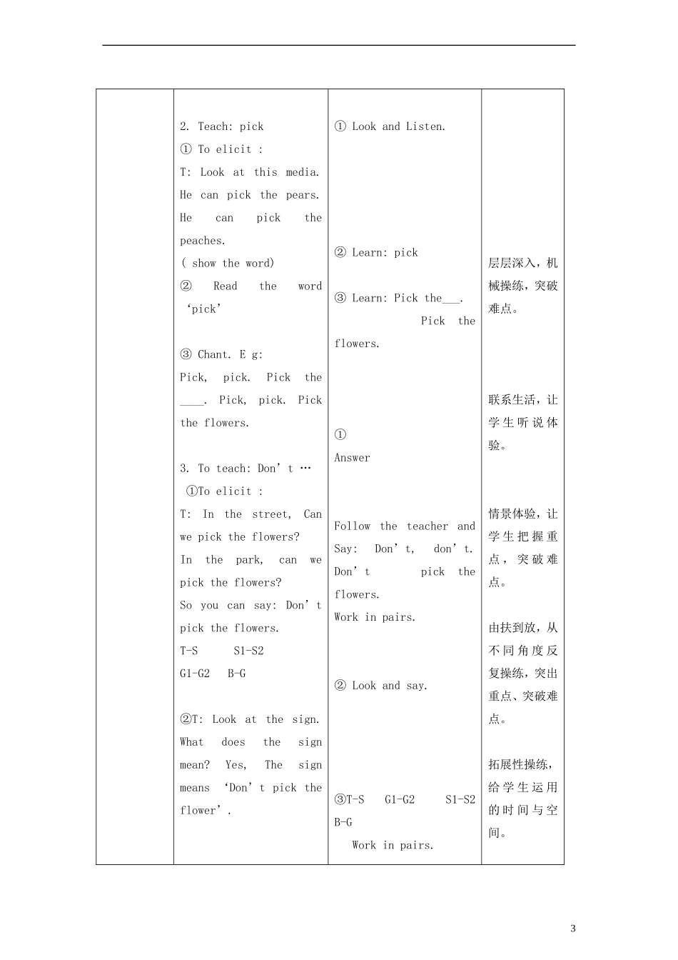 二年级英语上册 Unit12 In the street教案 （新版）沪教牛津版_第3页