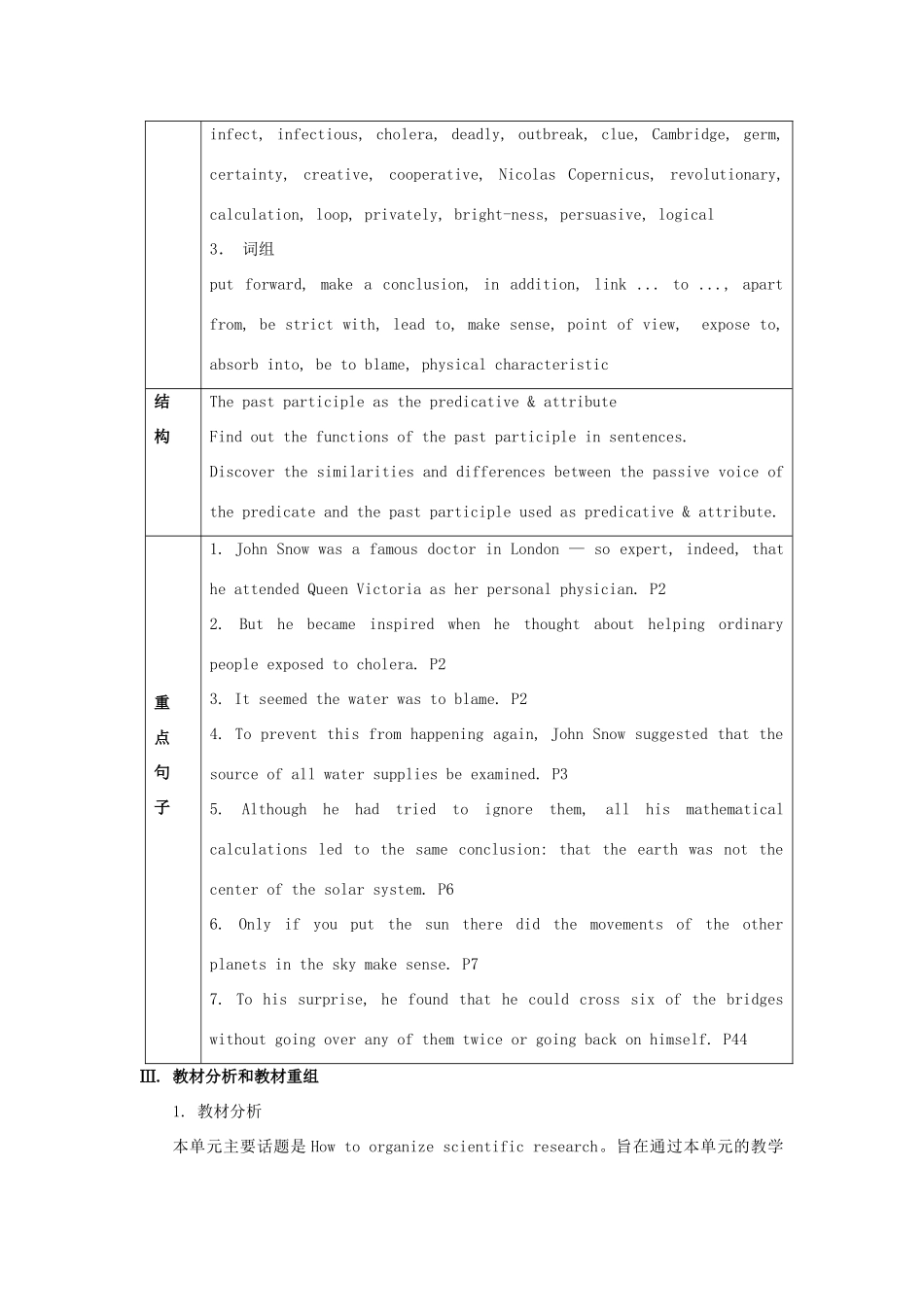 浙江省诸暨市草塔中学高中英语 Unit 1 Great Scientists教案_第2页